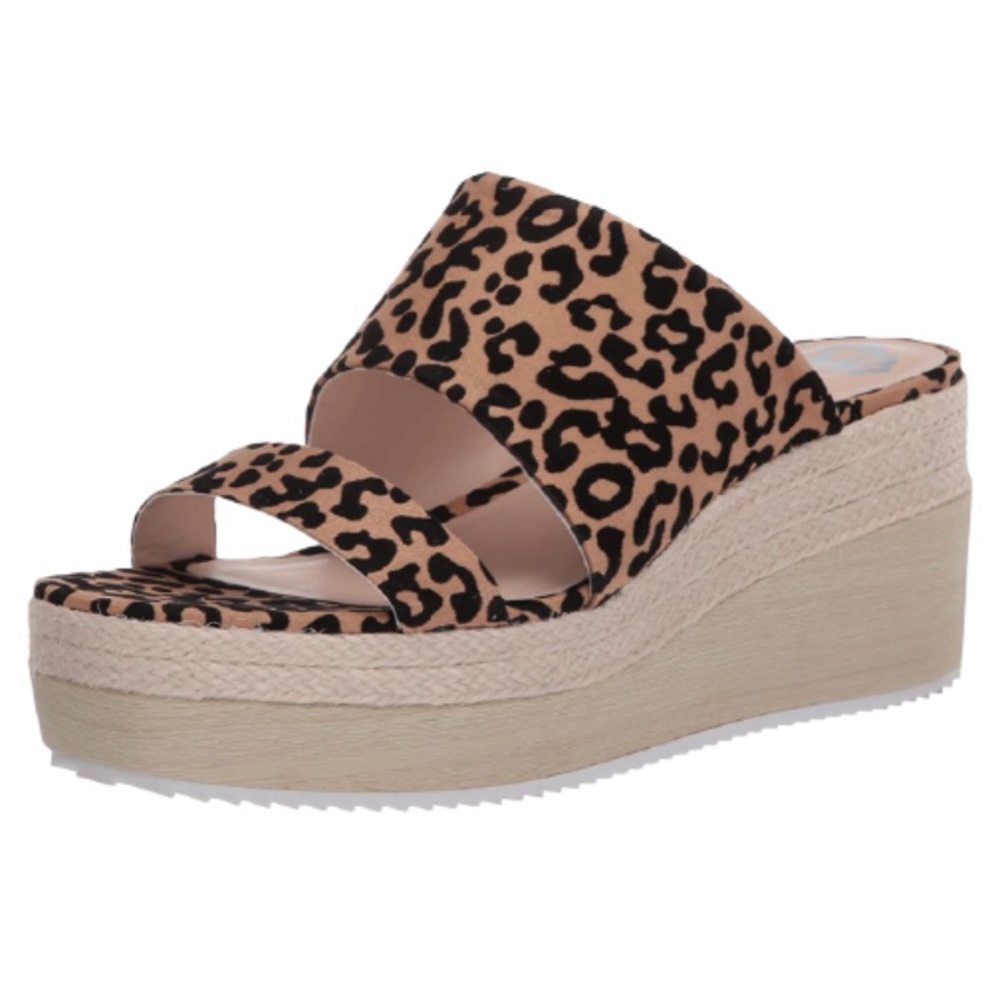 Women wedge sandal leopard print sandal summer shoes 6M